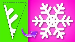 50 diferentes COPOS DE NIEVE  Recorta y Abre⭐ Así o más fácil  DIY ⭐ [upl. by Anavlis]