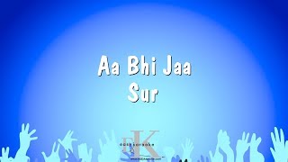 Aa Bhi Jaa  Sur Karaoke Version [upl. by Hadihahs]