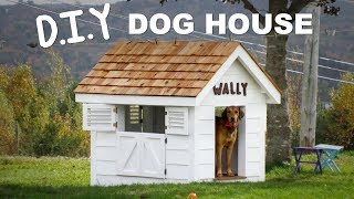 Farmhouse DIY  Dog House [upl. by Dalli]