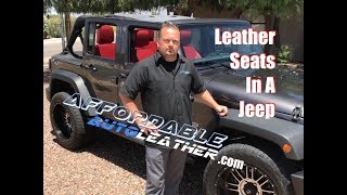 Jeep Wrangler Leather Seats  How To Video [upl. by Sivlek]