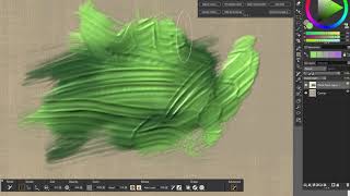 Corel Painter 2021  Thick Paint feature Sponsored [upl. by Aniretake]
