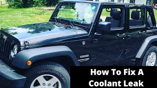 How to Fix a Coolant Leak in a Jeep Wrangler JK [upl. by Allenod]