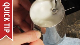 How to AutoFroth Milk for Lattes [upl. by Nnayelhsa]