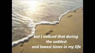 FOOTPRINTS in the sand with lyrics [upl. by Byrd]