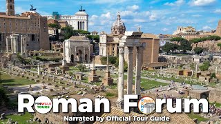 Roman Forum Guided Tour  Narrated by Official Tour Guide [upl. by Shakespeare492]