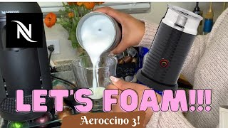 How To Foam Milk With Aeroccino 3 Make Coffee With Foam Tips amp Tricks  Easy Foamed Latte Recipe [upl. by Nylirek]