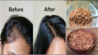 Your Hair Will Grow Like Crazy Just Eat 1 TableSpoon Daily for Hair Growth FLAXSEEDS for Long Hair [upl. by Celestia]