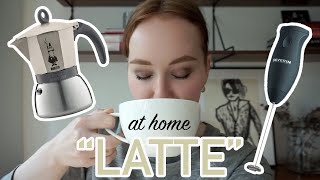 HOW TO MAKE A quotLATTEquot AT HOME moka pot  frother [upl. by Aicena]