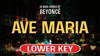 Ave Maria Karaoke Lower Key  Beyonce [upl. by Dannel312]