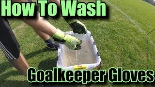 How To Wash Goalkeeper Gloves [upl. by Anilos]