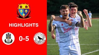 Caerleon 05 Cwmbrân Town  Gwent FA Senior cup  Quarter final highlights [upl. by Amsirac363]