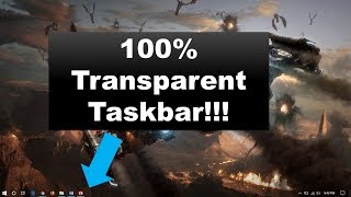 How to Make Your Taskbar Completely Transparent [upl. by Anwat651]