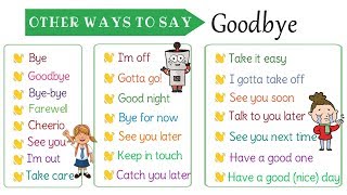 22 Super Useful Ways to Say quotGoodbyequot in English  How to Say Goodbye Differently [upl. by Araldo]